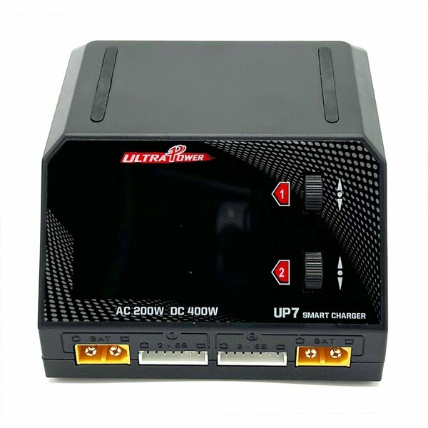 Ultra Power Technology UP7 AC 200W & DC 400W Dual Port Multi Battery Charger UPTUP7